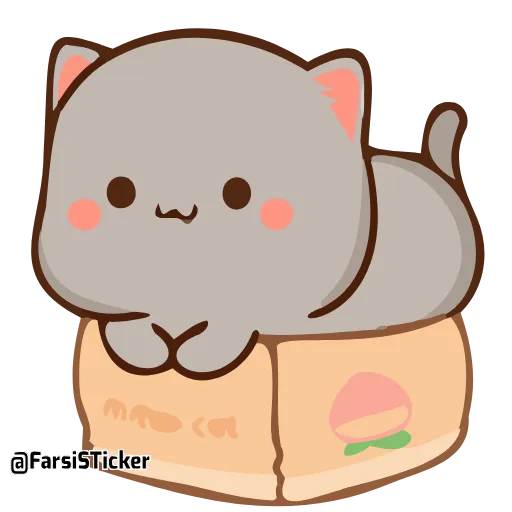 🤗 Стикер «Peach and Goma» для Telegram
