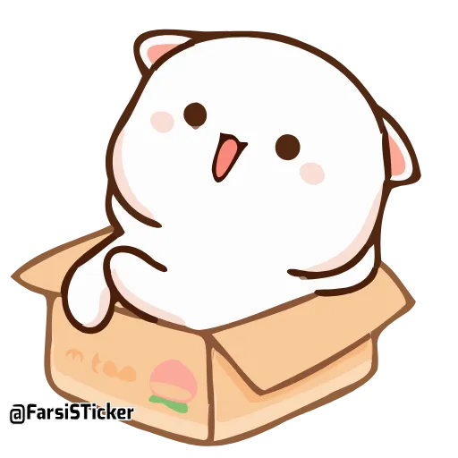 🥱 Стикер «Peach and Goma» для Telegram
