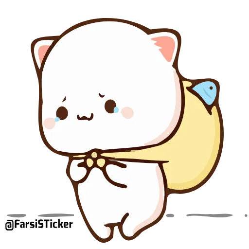 😭 Стикер «Peach and Goma» для Telegram