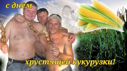 🌽 Стикер «С днем ...» для Telegram