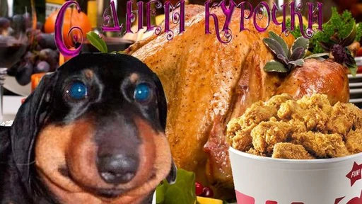 🐔 Стикер «С днем ...» для Telegram