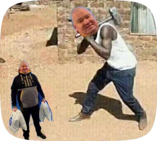 😜 Стикер «CaberVainDish» для Telegram