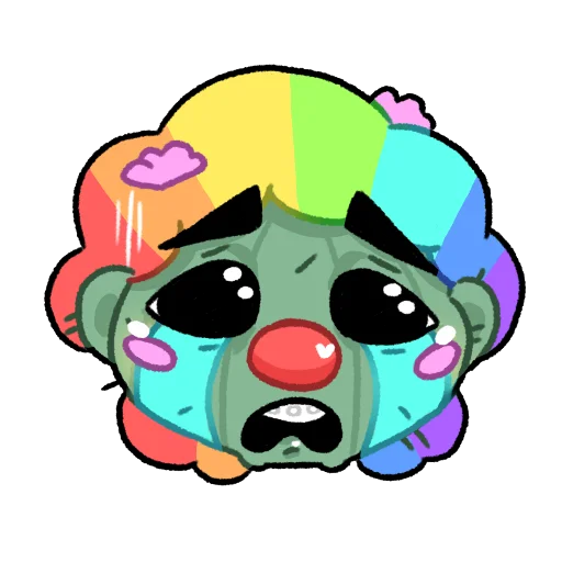 😭 Стикер «колючий пэк» для Telegram