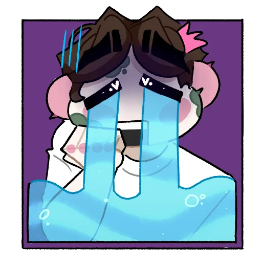 😭 Стикер «колючий пэк» для Telegram