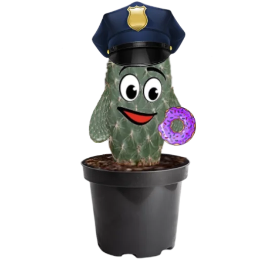 👮‍♂ Стикер «cactus» для Telegram