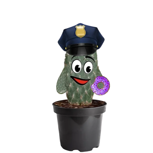 👮‍♂ Стикер «cactus» для Telegram