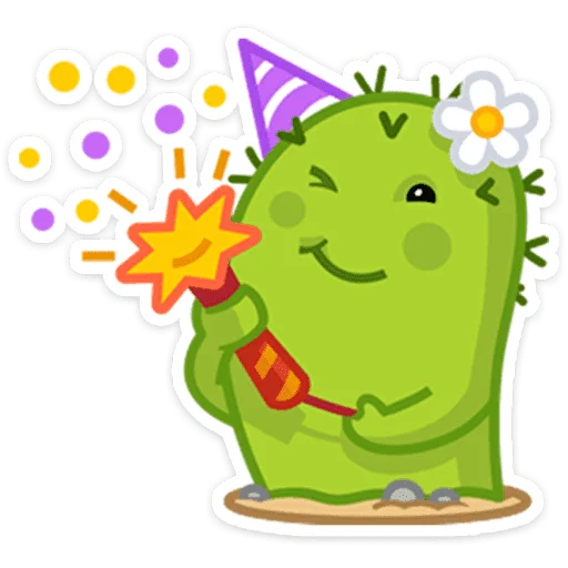 🌵 Стикер «Кактус Коля» для Telegram