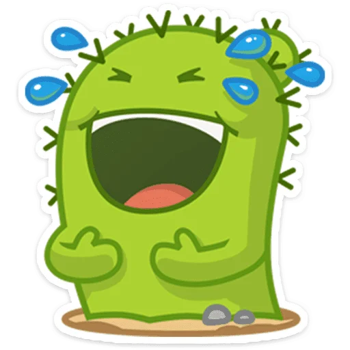 🌵 Стикер «Кактус Коля» для Telegram