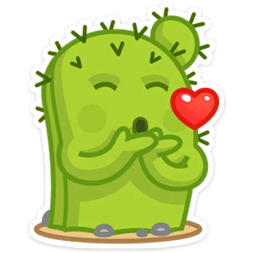 🌵 Стикер «Кактус Коля» для Telegram