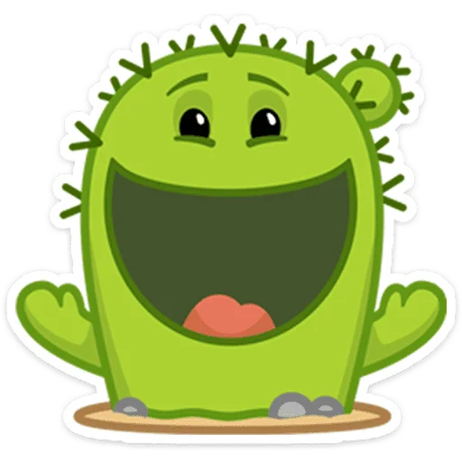 🌵 Стикер «Кактус Коля» для Telegram