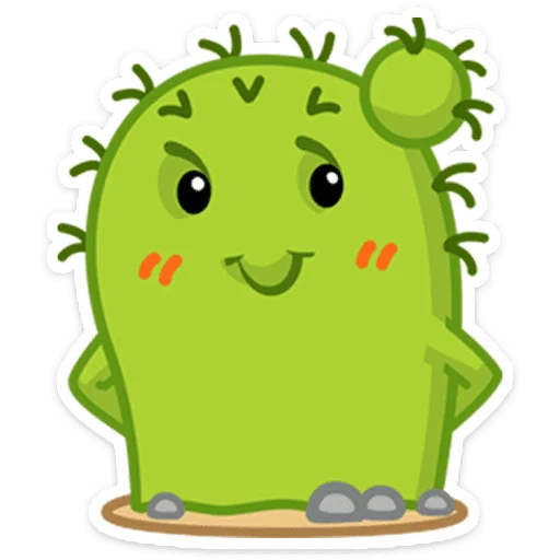 🌵 Стикер «Кактус Коля» для Telegram