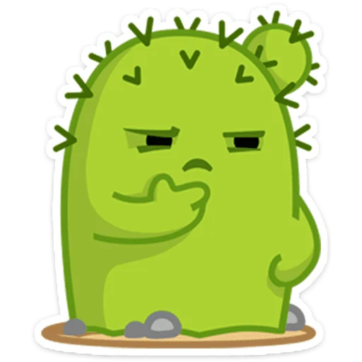 🌵 Стикер «Кактус Коля» для Telegram