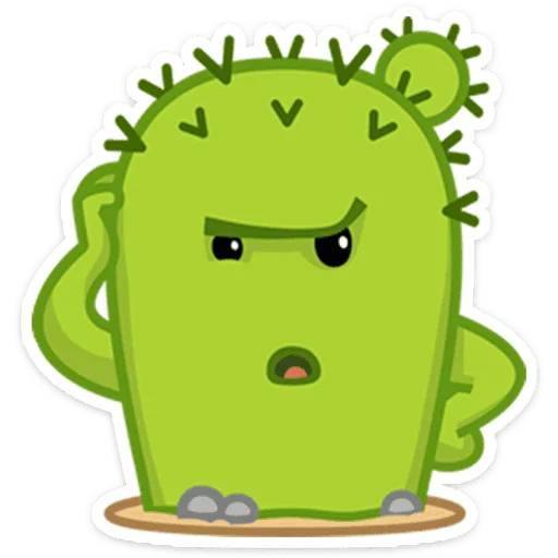 🌵 Стикер «Кактус Коля» для Telegram