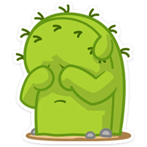 🌵 Стикер «Кактус Коля» для Telegram