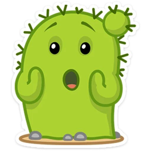 🌵 Стикер «Кактус Коля» для Telegram