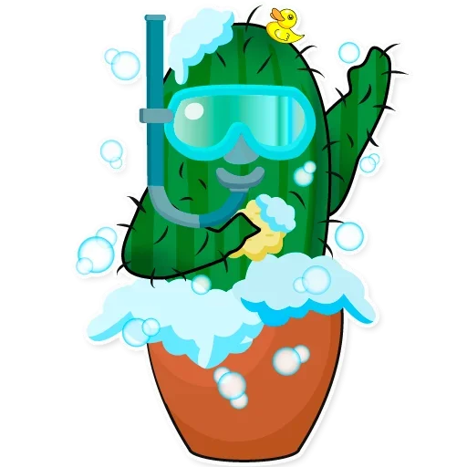 😙 Стикер «Веселый кактус» для Telegram