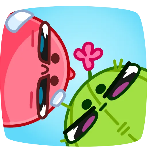😠 Стикер «Cactus And Balloon» для Telegram