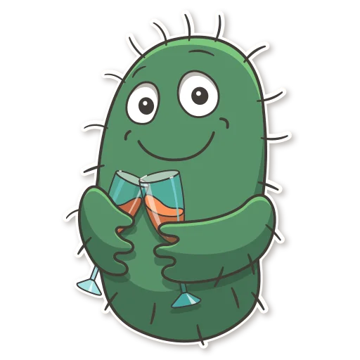🙂 Стикер «Cactus Cozy» для Telegram