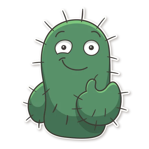 👍 Стикер «Cactus Cozy» для Telegram