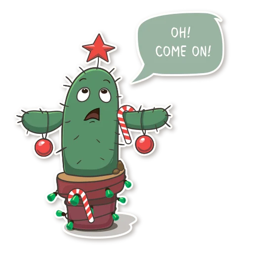 😬 Стикер «Cactus Cozy» для Telegram