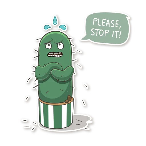 😬 Стикер «Cactus Cozy» для Telegram