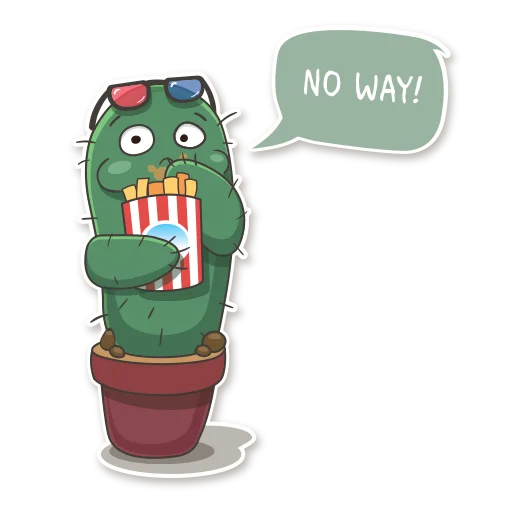 😳 Стикер «Cactus Cozy» для Telegram