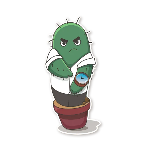😠 Стикер «Cactus Cozy» для Telegram