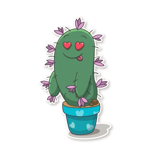 😍 Стикер «Cactus Cozy» для Telegram