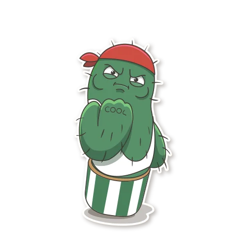 💪 Стикер «Cactus Cozy» для Telegram