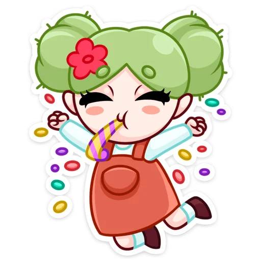 🥳 Стикер «Кактусина» для Telegram