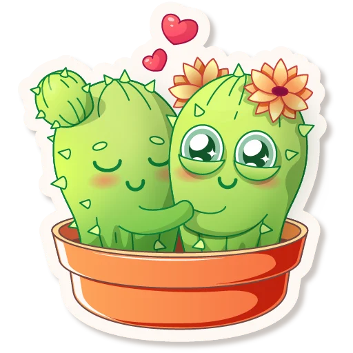 🤗 Стикер «Cactus Quentin» для Telegram