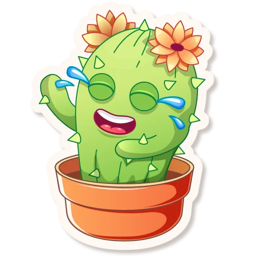 😂 Стикер «Cactus Quentin» для Telegram