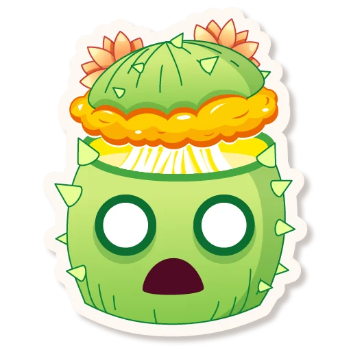 🤯 Стикер «Cactus Quentin» для Telegram