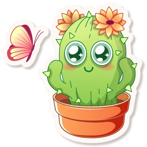 🥹 Стикер «Cactus Quentin» для Telegram