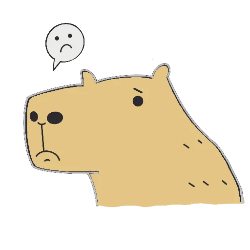 😔 Стикер «Capi» для Telegram