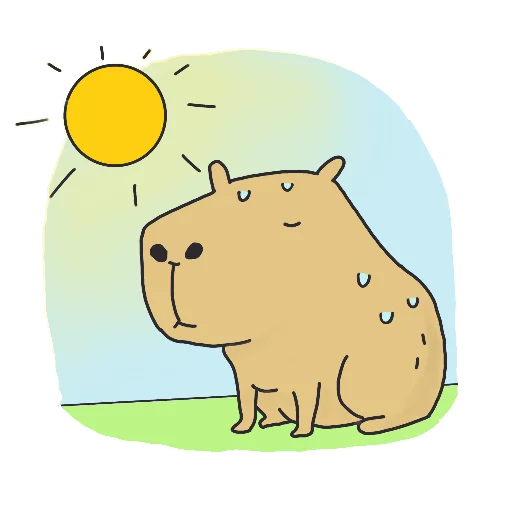 ☀️ Стикер «Capi» для Telegram