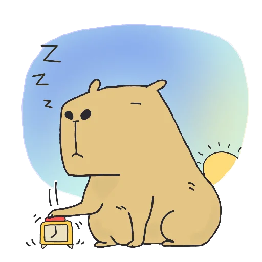 🥱 Стикер «Capi» для Telegram