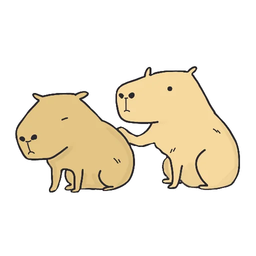😔 Стикер «Capi» для Telegram