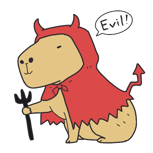 👹 Стикер «Capi» для Telegram