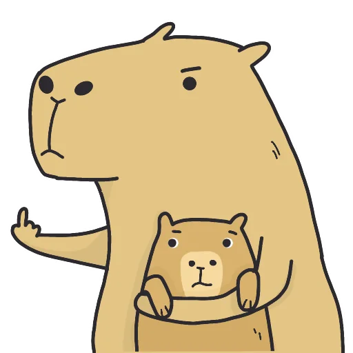 🖕 Стикер «Capi» для Telegram