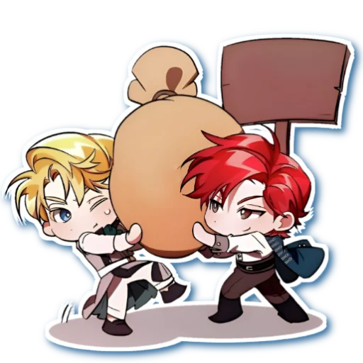 🤑 Стикер «Cale Henituse Trash of the Count&;s Family» для Telegram