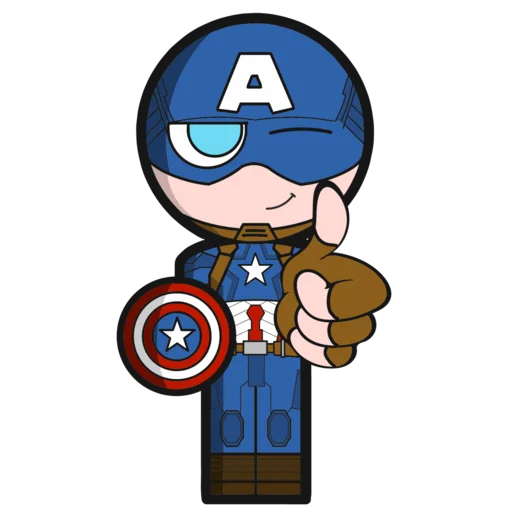👍 Стикер «CAPITAN AMERICA» для Telegram
