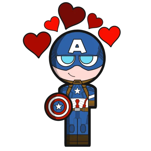 🥰 Стикер «CAPITAN AMERICA» для Telegram