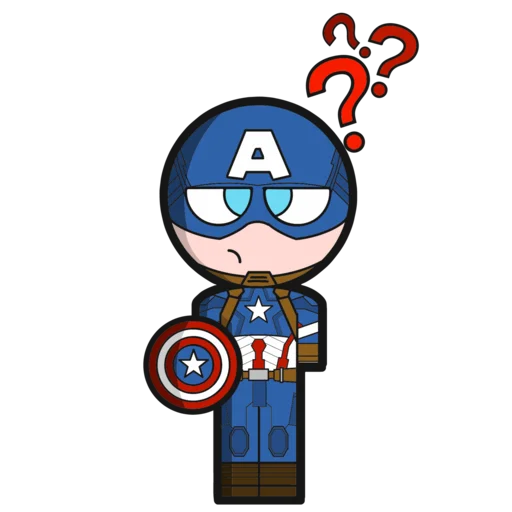 🤔 Стикер «CAPITAN AMERICA» для Telegram