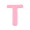 🎀 Эмодзи «Candy Barbie - розовые буквы и значки» для Telegram