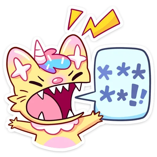 😠 Стикер «Кэнди Кэт» для Telegram