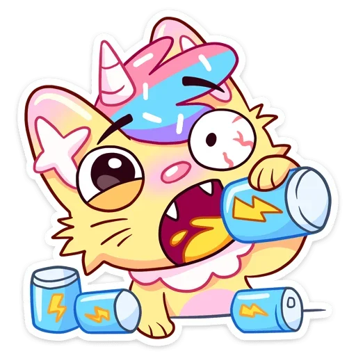 🤪 Стикер «Кэнди Кэт» для Telegram