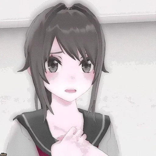 🥺 Стикер «Ayano Aishi» для Telegram