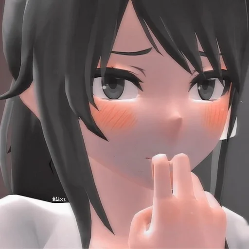😰 Стикер «Ayano Aishi» для Telegram