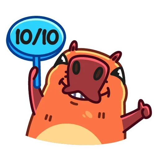 👍 Стикер «Снежная Пиби» для Telegram